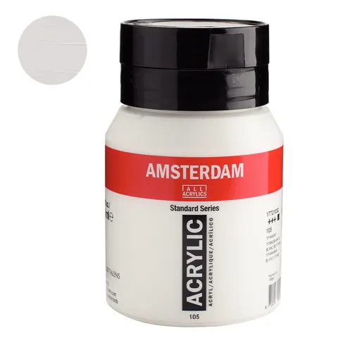 Farba akrylowa AMSTERDAM 500 ml (105 - Titanium White)