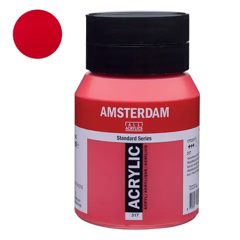 Talens Amsterdam Acryl Farba 500ml Czerwony 317