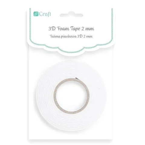 Taśma dwustronna piankowa 3D 2 mm dpCraft 15 mm x 10 mb