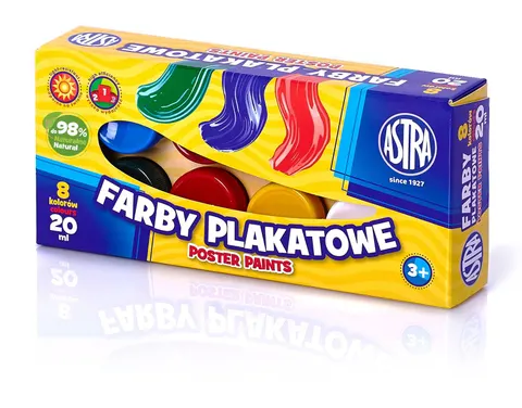 Farby plakatowe ASTRA 8 kol. 20ml