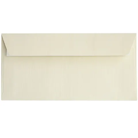 Koperta DL 120 g Holland - len ecru - 10 szt.