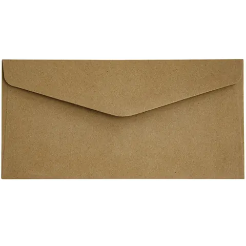 Koperty ozdobne DL Kraft Ciemnobeżowy 120g 10 szt. K, Galeria Papieru