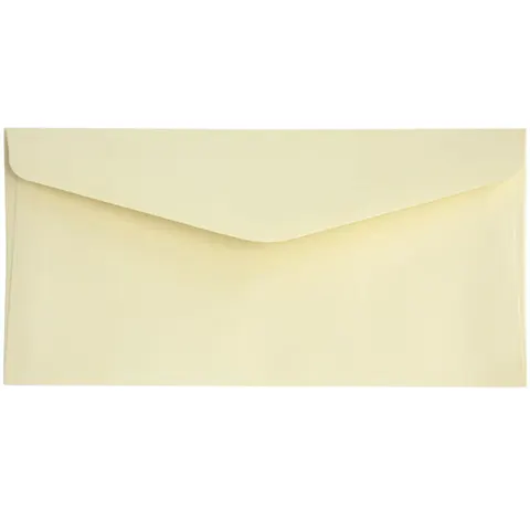 Koperta gładka 130 g DL 10 szt. - ciemnokremowa