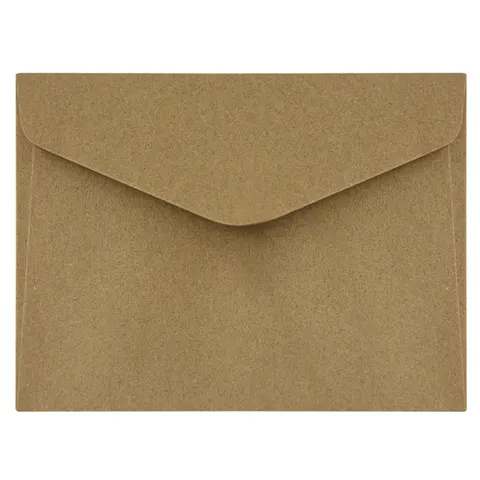 Koperty ozdobne C6 Kraft ciemnobeżowy 120g 10 szt. K, Galeria Papieru