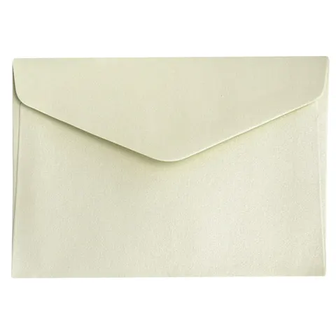 Koperta / koperty ozdobne C6 - PEARL KREMOWY opk 10szt 150g m2