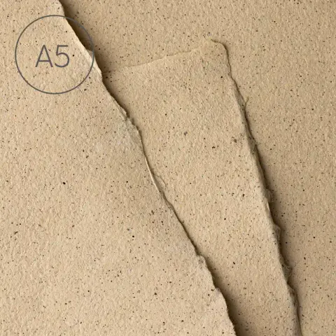Papier czerpany gładki A5 - Kawa