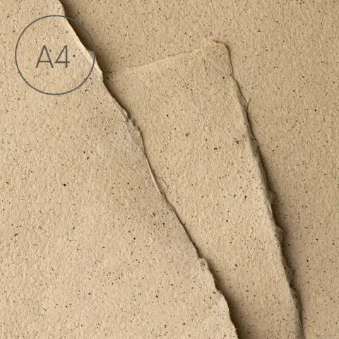 Papier czerpany gładki A4 - Kawa