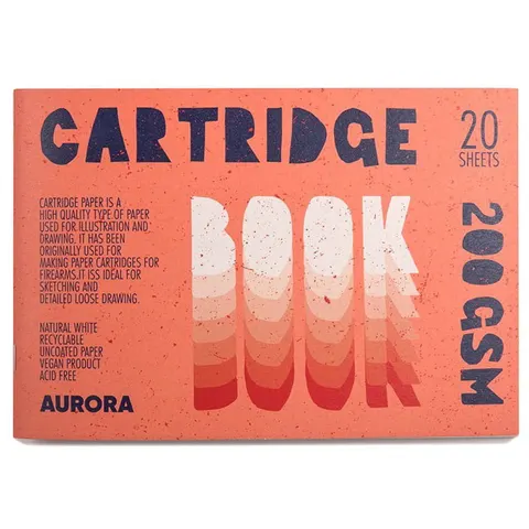 Blok Aurora Cartridge - 16,6 x 24,2, 200g , 20 ark.