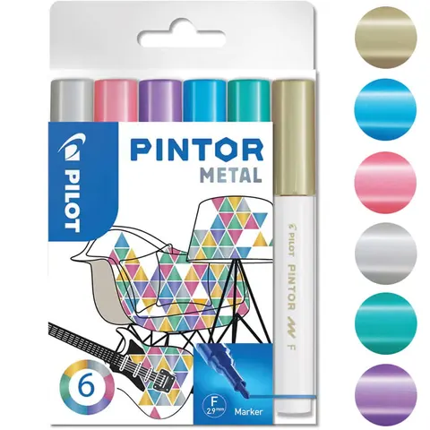 Markery metaliczne Pilot Pintor - 6 szt.