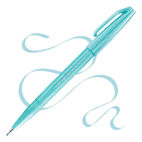 Pisak BRUSH SIGN PEN jasnobłękitny SES15C-S2X PENTEL