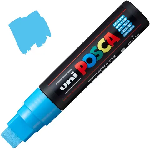 Marker z farbą plakatową Posca PC-17K, jasno niebieski, Uni