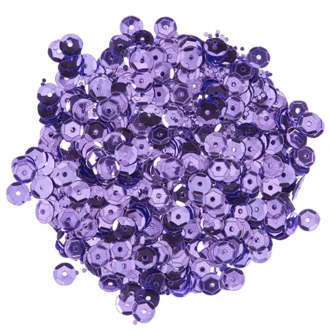 Cekiny metalizowane 6 mm - 25 fiolet