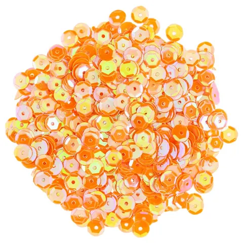 Cekiny opalizujące 6 mm - 08 pomarańcz