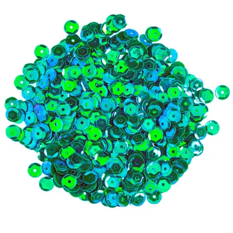 Cekiny opalizujące 6 mm - 34 zieleń