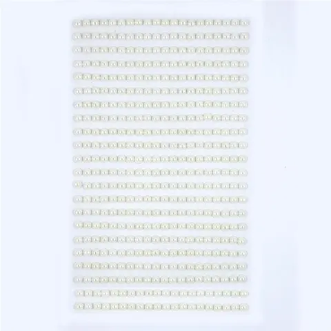 Perełki Samoprzylepne 4 Mm, 440 Szt. Ivory Dpcraft