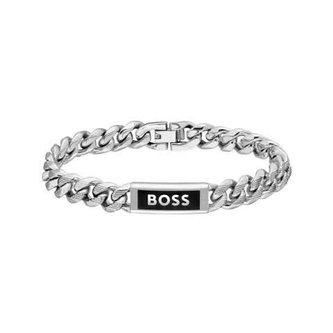 Bransoletka męska Boss Kassy Emblem 1580679M