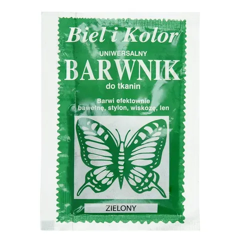 Barwnik do tkanin Biel i Kolor - zielony