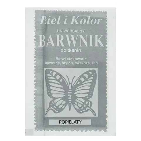 Barwnik do tkanin Biel i Kolor - popielaty