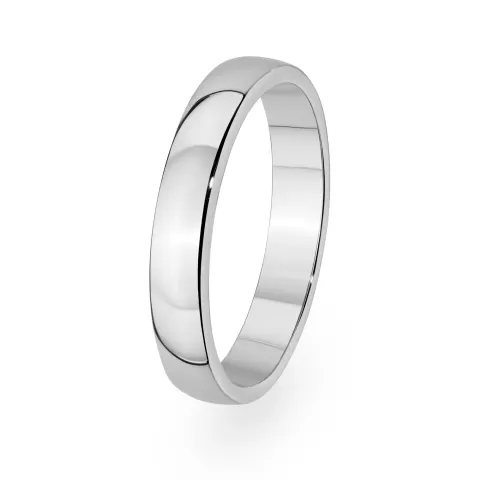 Klasyczna srebrna obrączka ślubna pojedyncza półokrągła 3mm