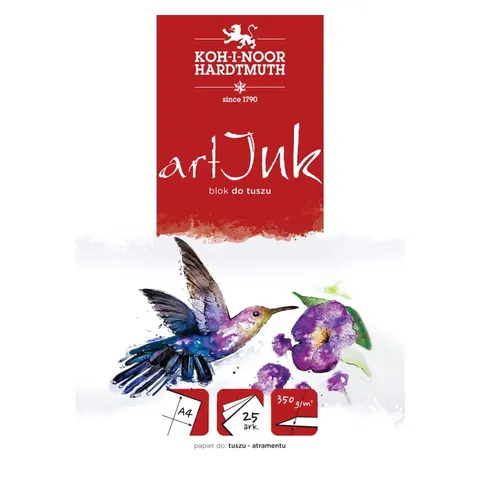 Blok do tuszu Koh-i-Noor Art Ink - A4, 350 g, 25 ark.