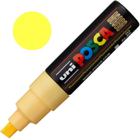 Marker pigmentowy Posca PC-8K fluorescencyjny jasno-pomarańczowy, Uni