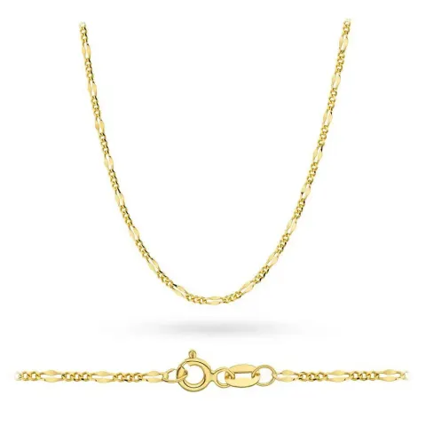 Złoty łańcuszek splot figaro gucci