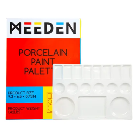Paleta malarska ceramiczna Meeden 16.5 x 23 cm 17 zagłębień