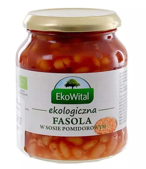 Fasola Biała w Sosie Pomidorowym Bio 360 g - Eko Wital