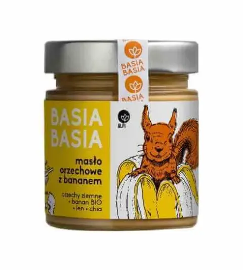 Krem Orzechowy z Bananem Basia 210 g - Alpi Hummus