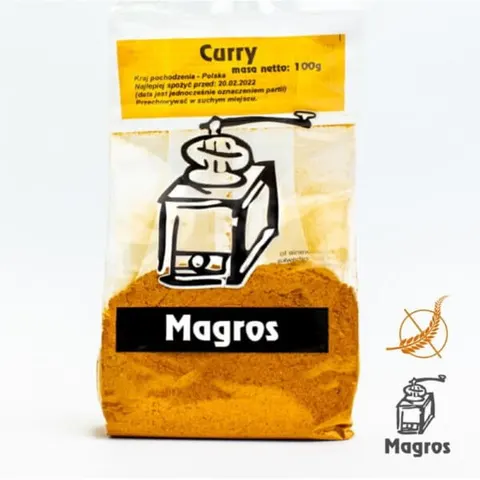 Curry Bezglutenowe 100 g - Magros