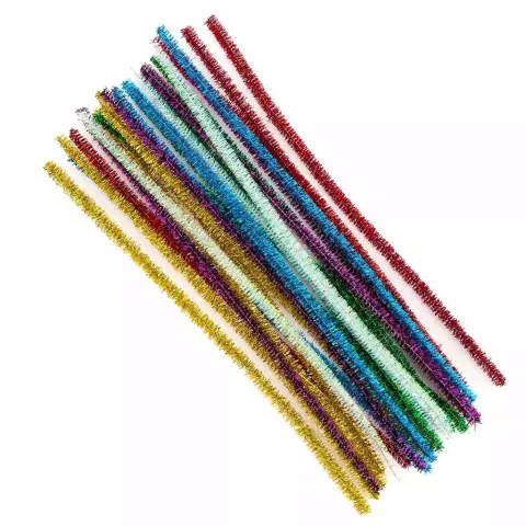 Wyciorki druciki kreatywne metalizowane mix kolorów 30 cm 25 szt. Dp Craft