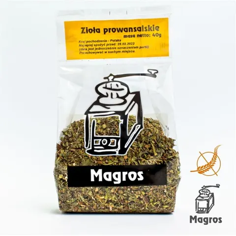 Zioła Prowansalskie Bezglutenowe 40 g - Magros