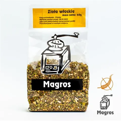 Zioła Włoskie Bezglutenowe 40 g - Magros