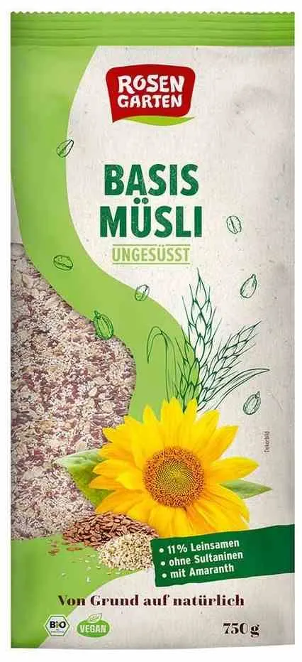 Musli z Amarantusem Bio 750 g - Rosengarten