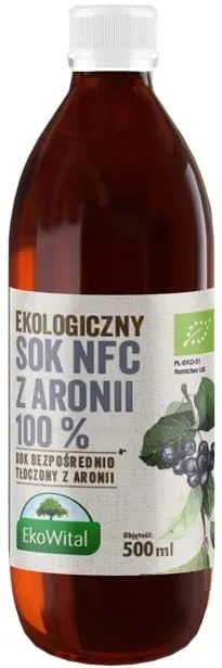 Sok z Aronii Bio 100% 500 ml - Eko Wital