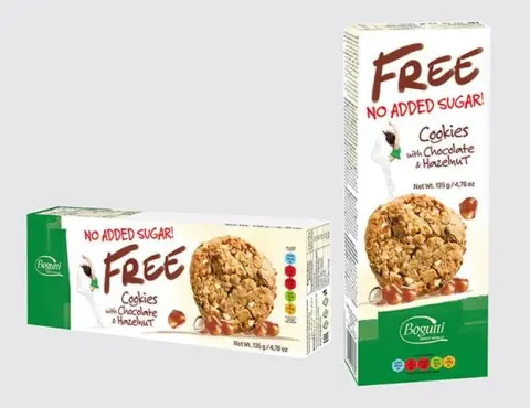 Ciasteczka z orzechami bez cukru 135 g Bogutti