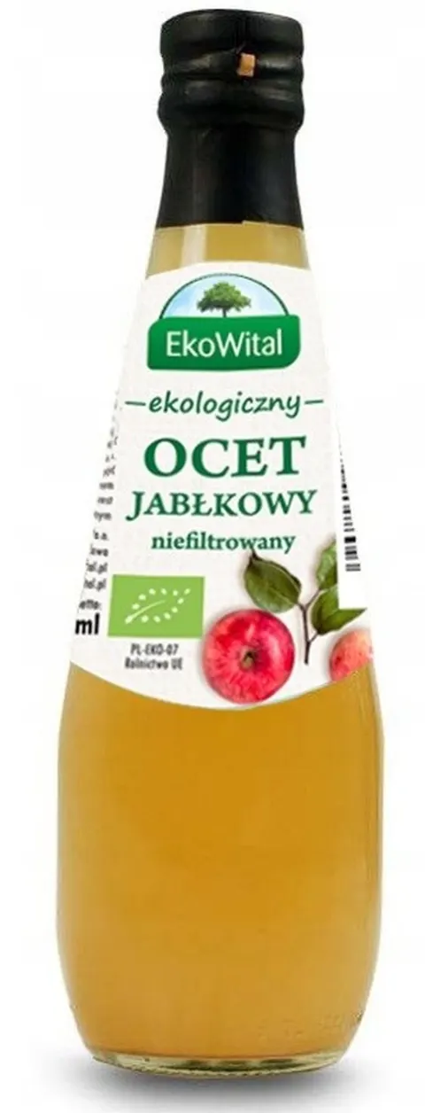 OCET JABŁKOWY 6% NIEFILTROWANY BIO 300ML EKOWITAL