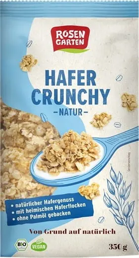 Crunchy Owsiane Bio 350 g - Rosengarten