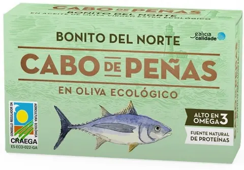 Tuńczyk Bonito w Oliwie z Oliwek Bio 111 g - Cabo De Penas