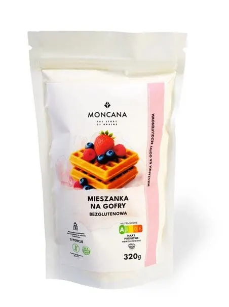 Mieszanka na Gofry Bezglutenowe 320g - Moncana
