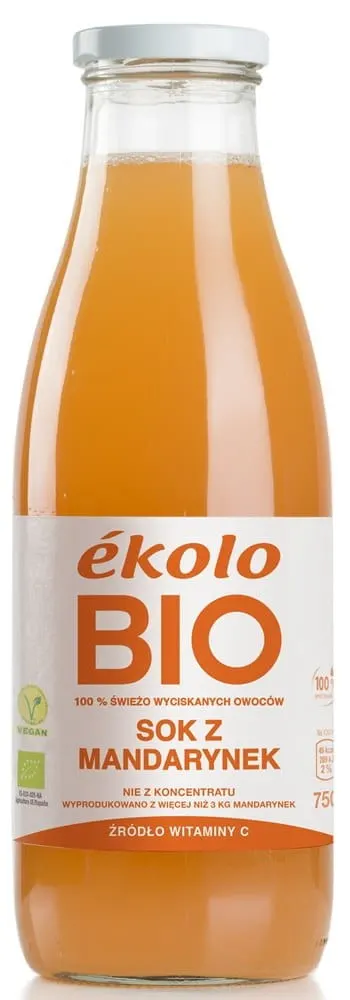 Sok z Mandarynek Bio 750 ml - Ekolo