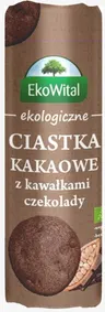 Ciastka Kakaowe z Kawałkami Czekolady Bio 250 g - Eko Wital