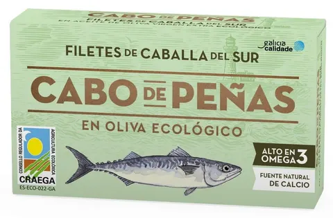 Makrela Filet w Ekologicznej Oliwie z Oliwek 85 g - Cabo De Penas