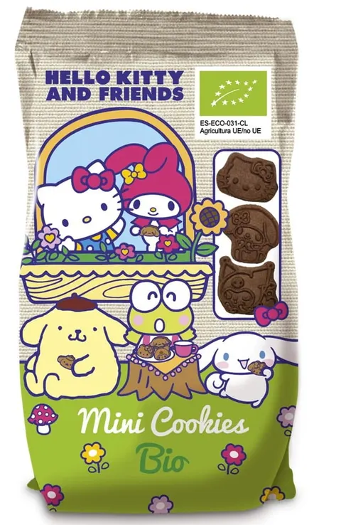 Mini Ciasteczka Kakaowe dla Dzieci Hello Kitty Bio 100 g - Eko Wital