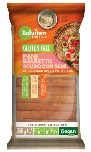 Chleb Ciemny z Ziarnami Krojony Bezglutenowy 350 g - Balviten