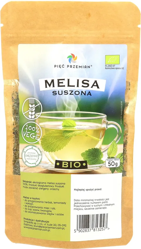 Melisa Suszona Bezglutenowa Bio 50 g - Pięć Przemian