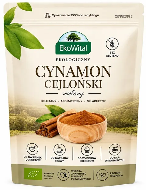 Cynamon Cejloński Bio 50 g - Eko Wital