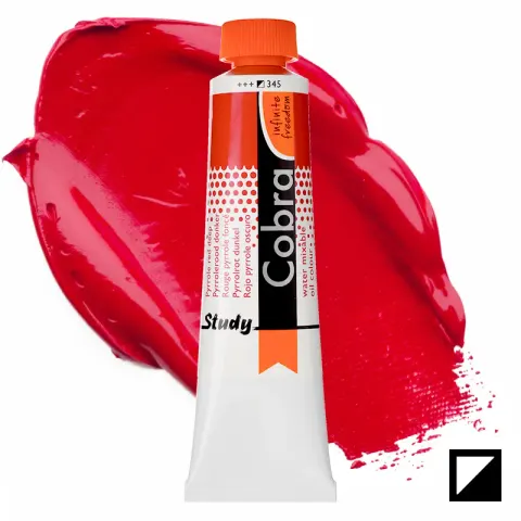 Farba olejna wodorozcieńczalna Cobra Study 40 ml – 345 Pyrrole Red Deep