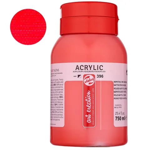 Farba akrylowa Talens Art Creation 750 ml 396 Naphthol Red Medium