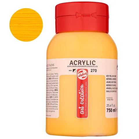 Farba akrylowa Talens Art Creation 750 ml 270 Azo Yellow
